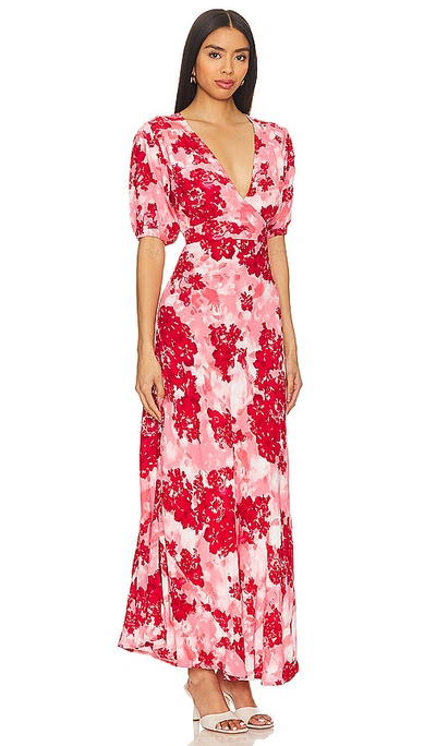 Shop Faithfull The Brand Las Mayas Midi Dress In Rosella Floral