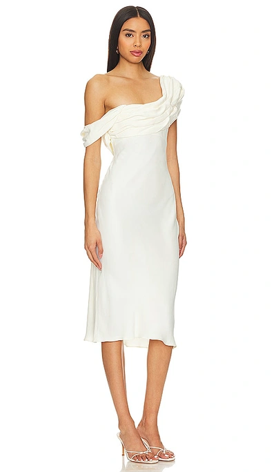 Lpa Vania Midi Dress In 象牙白