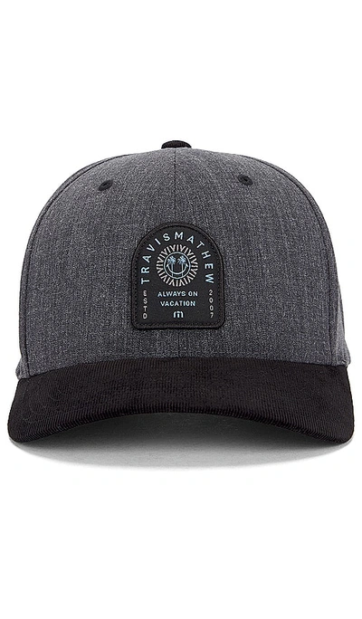 Shop Travismathew Zero Hour Hat In Heather Dark Grey