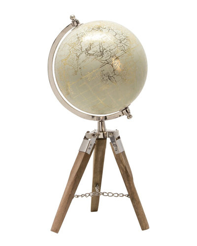 Sagebrook Home 8in Globe On Tripod In Brown