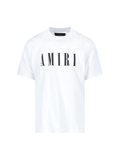 Shop Amiri Logo T-shirt In White