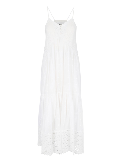 Shop Isabel Marant Étoile Maxi Dress In Sangallo In White