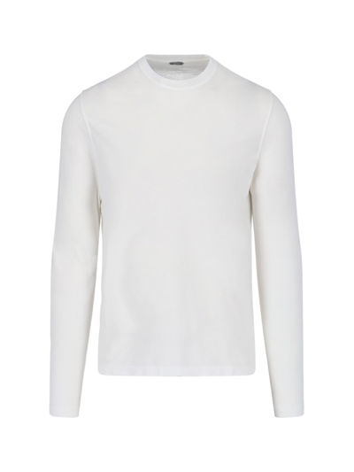 Shop Zanone Basic T-shirt In White