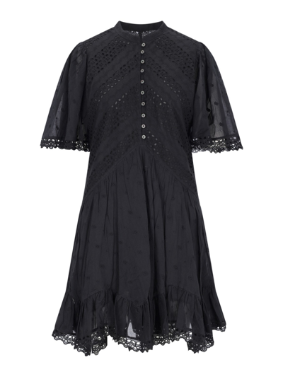 Shop Isabel Marant Étoile Sangallo Mini Dress In Black  