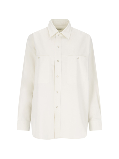 Shop Lemaire Classic Shirt In White