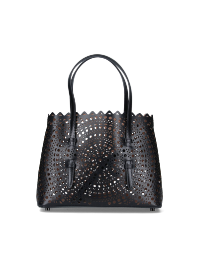 Shop Alaïa 'mina 25' Handbag In Black  