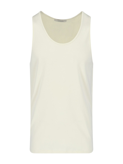 Shop Lemaire Basic Tank Top In Cream