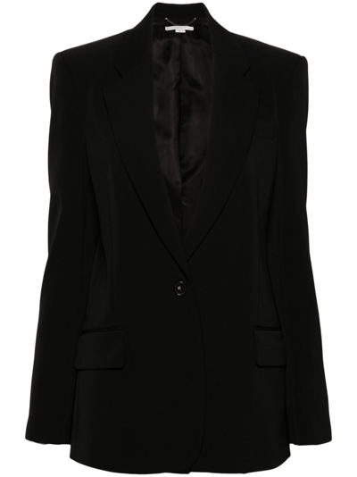 Shop Stella Mccartney Single-breasted Wool Blazer In ブラック