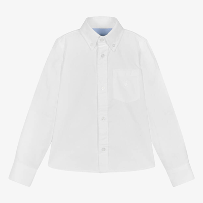 Shop Dr Kid Boys White Cotton Shirt