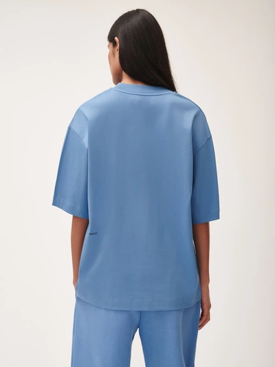 Shop Pangaia Dna Oversized T-shirt In Summit Blue