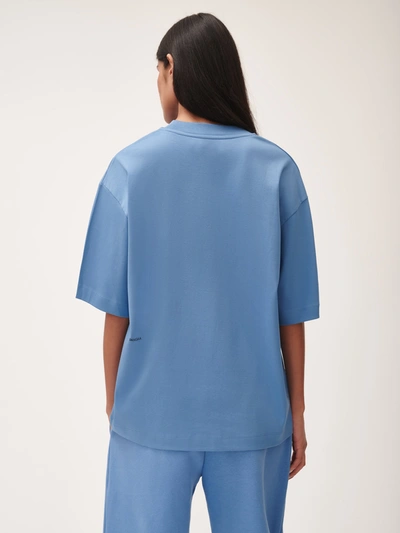 Pangaia Womens Dna Oversized T-shirt — Summit Blue In Summit Blue