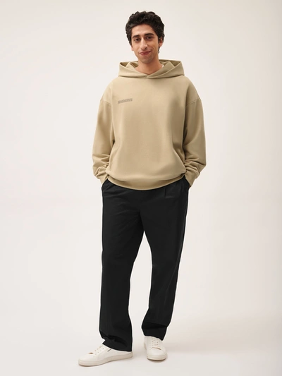 Pangaia Mens 365 Midweight Soft Organic Cotton Hoodie In Birch Beige
