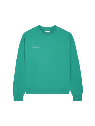 Shop Pangaia 365 Midweight Sweatshirt In Mangrove Turquoise
