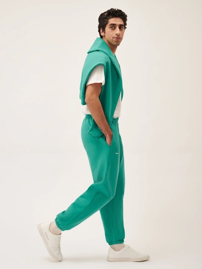 Shop Pangaia 365 Midweight Track Pants In Mangrove Turquoise