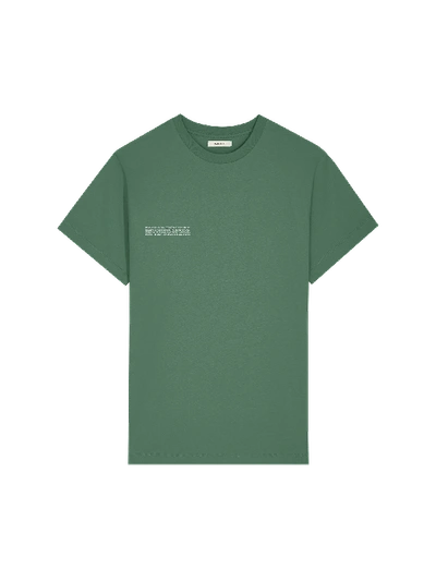 Shop Pangaia 365 Midweight T-shirt — Forest-green L In Forest Green