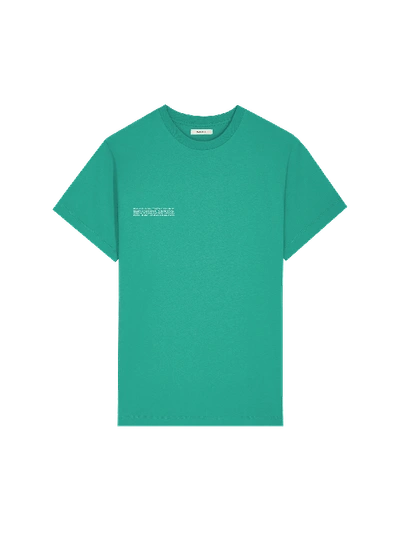 Shop Pangaia 365 Midweight T-shirt — Mangrove-turquoise L In Mangrove Turquoise