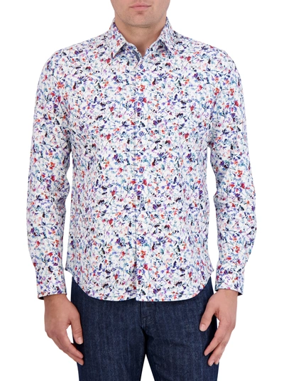 Shop Robert Graham Bavaro Motion Long Sleeve Button Down Shirt In Multi