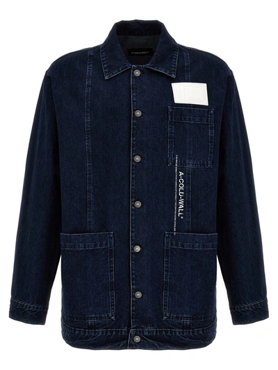Shop A-cold-wall* 'discourse Chore' Jacket In Blue