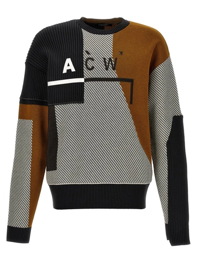 Shop A-cold-wall* 'geometric' Sweater In Multicolor