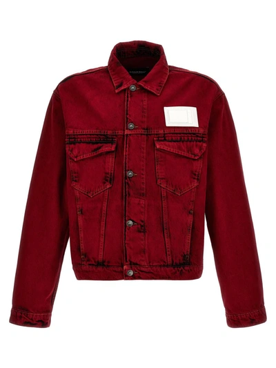 Shop A-cold-wall* 'strand Trucker' Jacket In Red