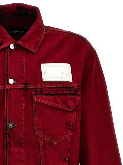 Shop A-cold-wall* 'strand Trucker' Jacket In Red