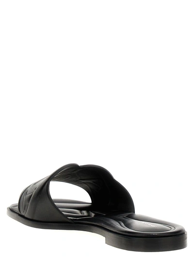 Shop Alexander Mcqueen 'seal' Sandals In Black