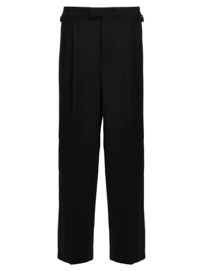 Shop Ami Alexandre Mattiussi Ami Paris Double Pence Pants In Black
