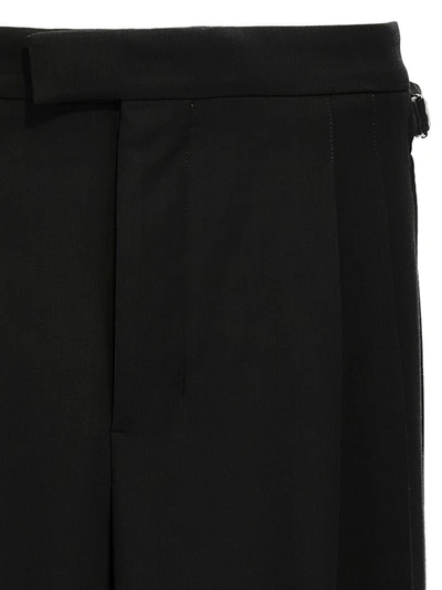 Shop Ami Alexandre Mattiussi Ami Paris Double Pence Pants In Black