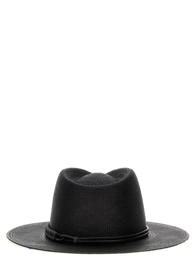 Shop Brunello Cucinelli 'panama' Hat In Black