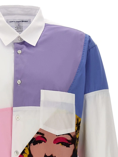Shop Comme Des Garçons 'andy Warhol' Shirt In Multicolor