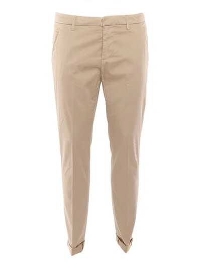 Dondup Beige Chino Trousers In Brown