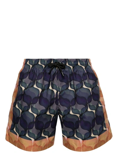 Shop Dries Van Noten Swimwear In Blu