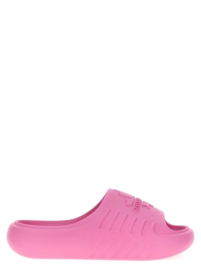 Shop Dsquared2 ' Leaf' Slides In Pink