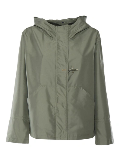 Fay Military Green Jacket In Green