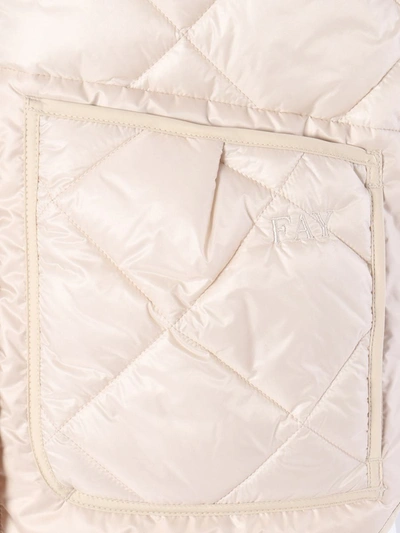 Fay Pink Vest In White
