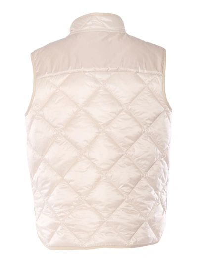 Fay Pink Vest In White