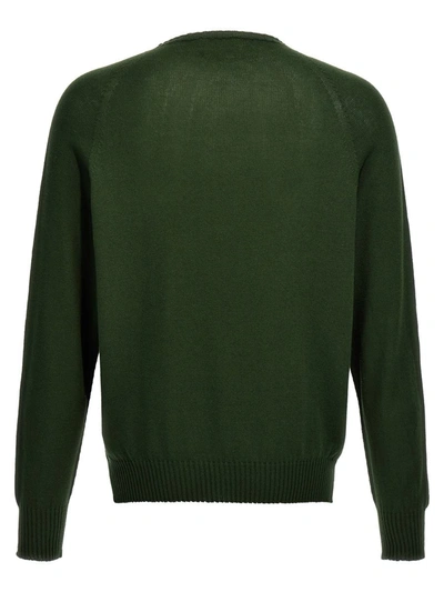 Ma'ry'ya Crew-neck Sweater In Green