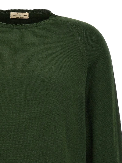 Shop Ma'ry'ya Crew-neck Sweater In Green
