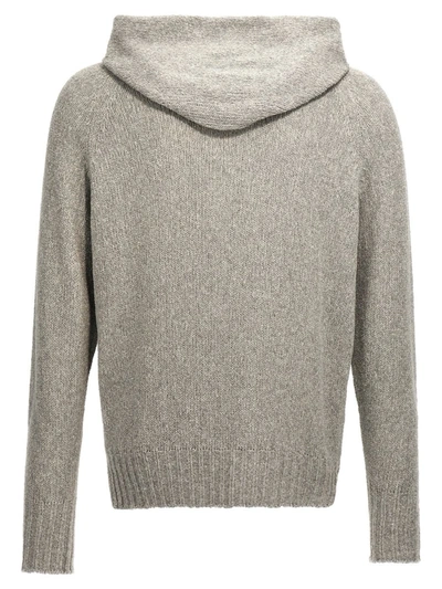 Shop Ma'ry'ya Hooded Sweater In Gray