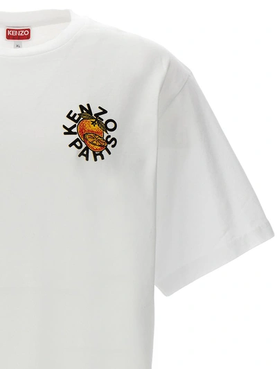 Shop Kenzo ' Orange' T-shirt In White