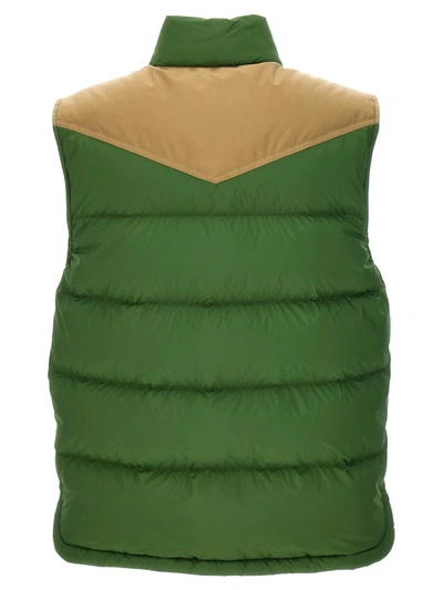 Shop Moncler Grenoble 'veny' Vest In Green
