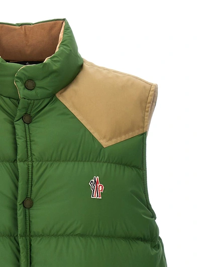 Shop Moncler Grenoble 'veny' Vest In Green