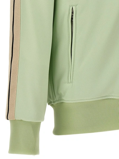 Shop Palm Angels 'classic Logo Track' Sweatshirt In Green