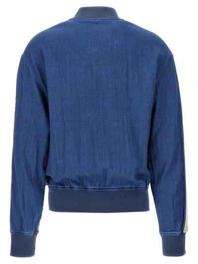 Shop Palm Angels 'track' Sweatshirt In Blue