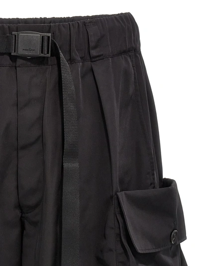 Shop Y-3 Adidas 'nyl Twill' Bermuda Shorts In Black