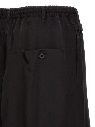 Shop Yohji Yamamoto 'u-standard Wrap' Bermuda Shorts In Black