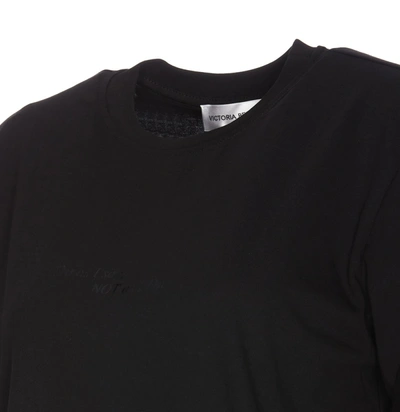 Shop Victoria Beckham T-shirts And Polos In Black