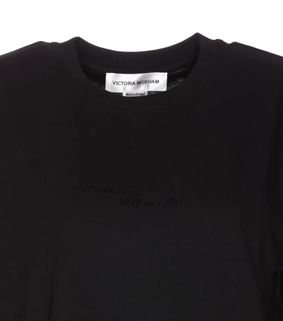 Shop Victoria Beckham T-shirts And Polos In Black