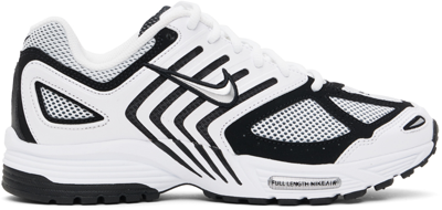 Shop Nike White & Black Air Peg 2k5 Sneakers In White/metallic Silve