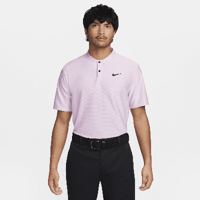 Shop Nike Men's Tour Dri-fit Golf Polo In Pink